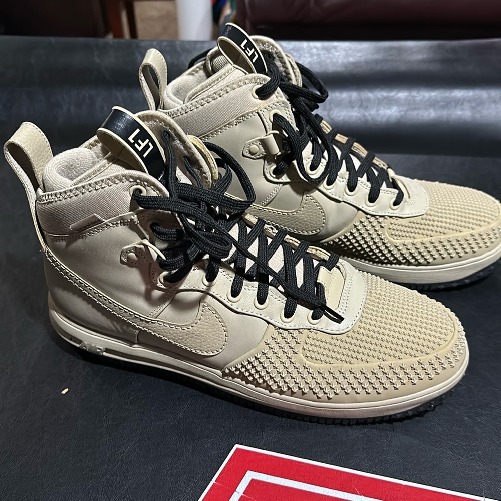 Nike Lunar Force 1 2022 size 12.5 Limestone/Black/Limestone Used worn <5 times